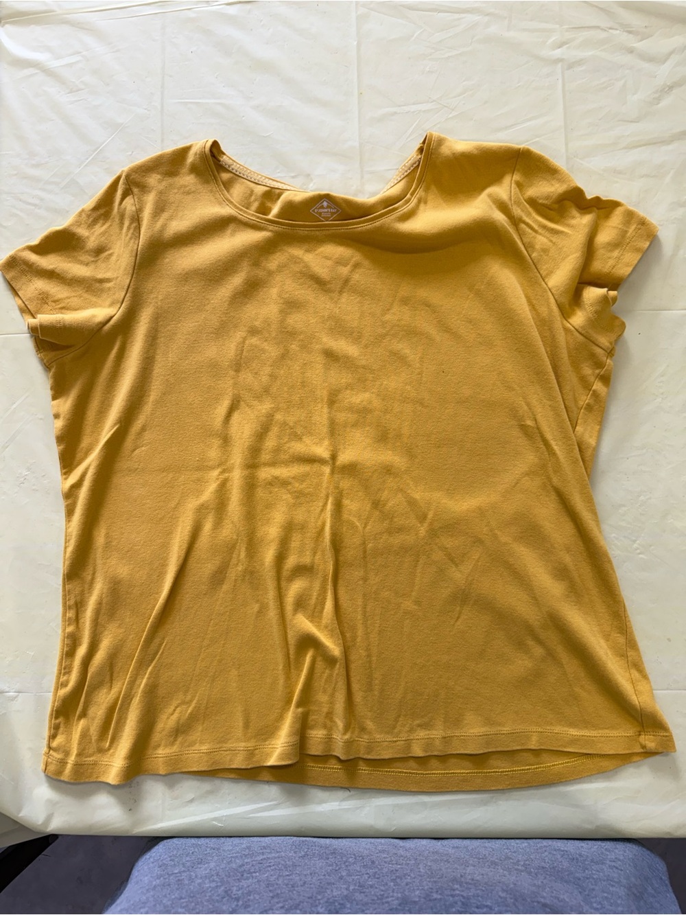 St. John's Bay Scoop Neck Tee - Mustard